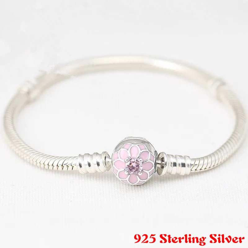 

Authentic 925 Sterling Silver BLOOMING DAHLIA CLIP Charms Fit Pandora Bracelet Jewelry Women DIY Accessories