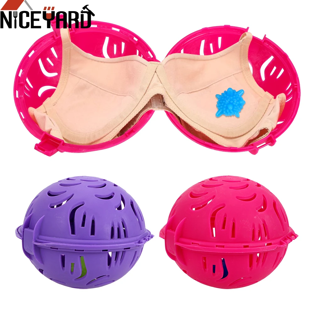 

NICEYARD Bra Laundry Balls For Washing Machine Keeping Clothes Eco-friendly Bubble Bra Double Ball Saver Washer Cleaning Tool