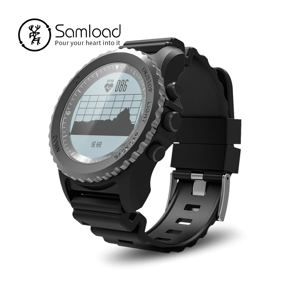 

Samload Adult Smart Watch IP68 Professional Waterproof GPS Fitness Heart rate Frequency Steps Calories Tracker For Smartphone