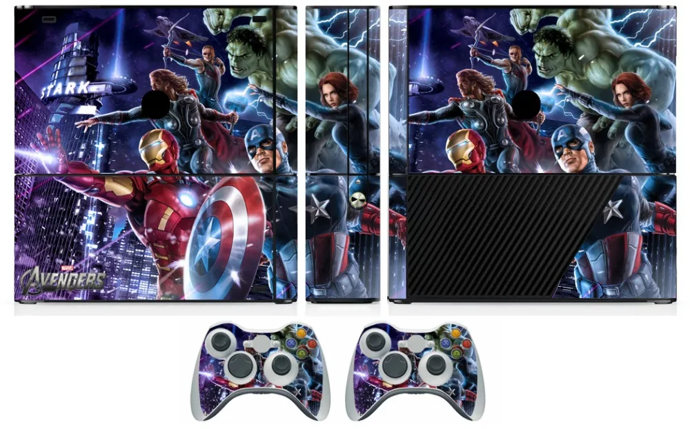 260 виниловая Защитная Наклейка для Microsoft Xbox 360 E и 2 скины контроллеров s XBOX SLIM |