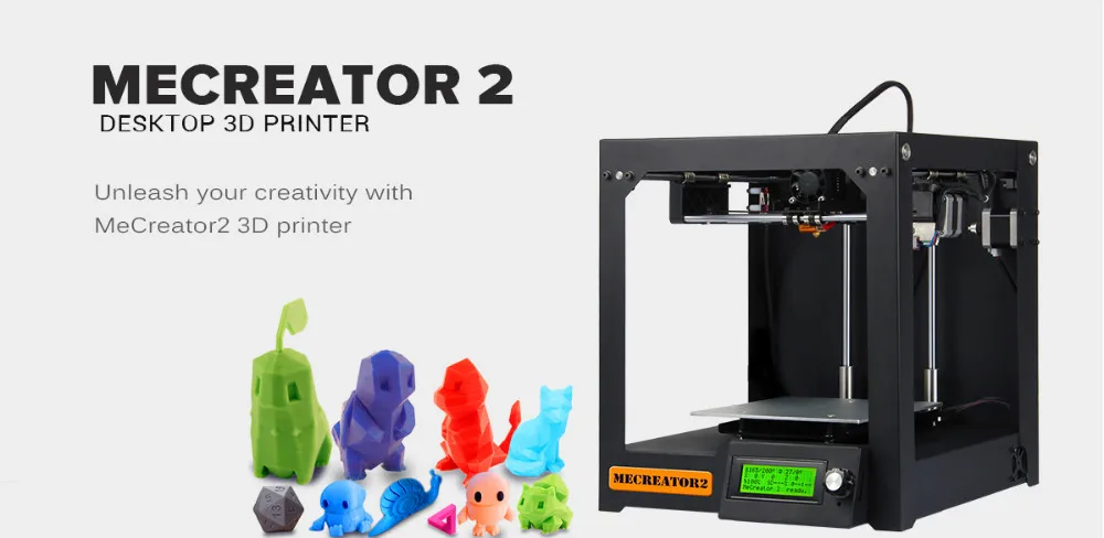 Geeetech 3D настольный принтер MeCreator 2 DIY сборочная машина комплект со светодиодный 110 В/220 В опционально высокое качество