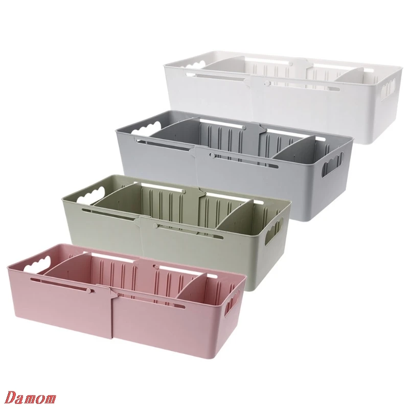 

Adjustable Cabinet Drawer Divider Underwear Sock Organizer Makeup Storage Box
