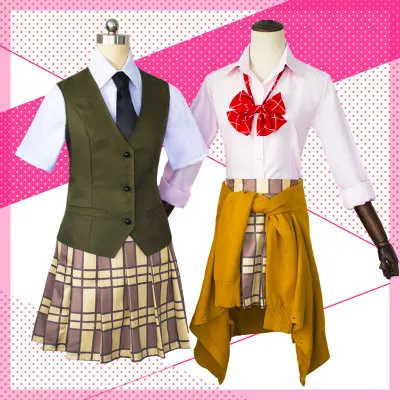 

2018 Japanese Anime Citrus Aihara Yuzu / Aihara Mei Uniform Outfit Cosplay Costume Neckwear+Shirt+Skirt+Vest / Sweater+Stockings