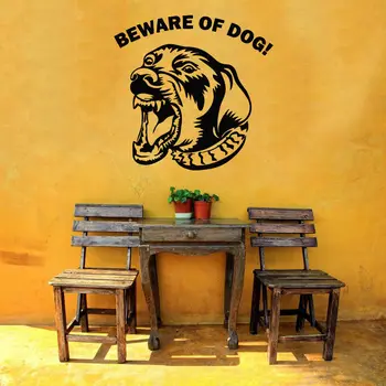 

Wall Vinyl Sticker Room Decals Mural Design Art Beware Of Dog