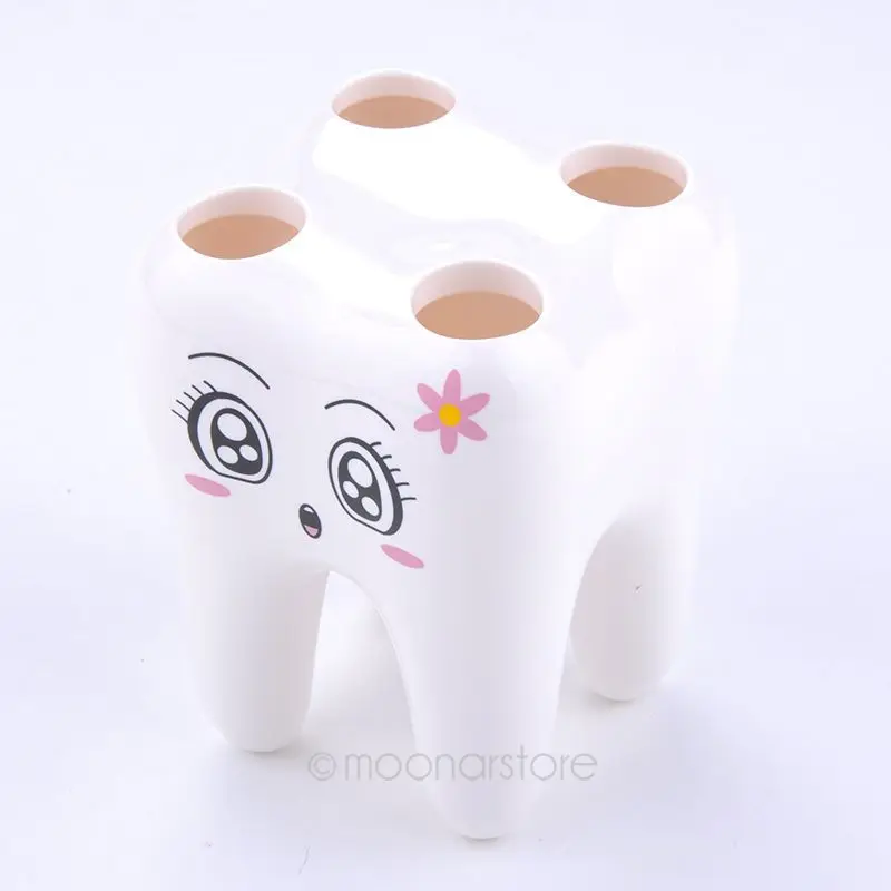 

NEW Cartoon 4 Hole Toothbrush Holder Stand Brush Rack Tooth Brush Shelf Holder YH-459941