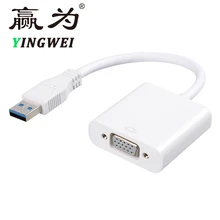 USB 3,0 к VGA адаптер кабель для монитора внешняя видеокарта кабель аналоговый сигнал мульти-дисплей конвертер для Win 7/8/Vista