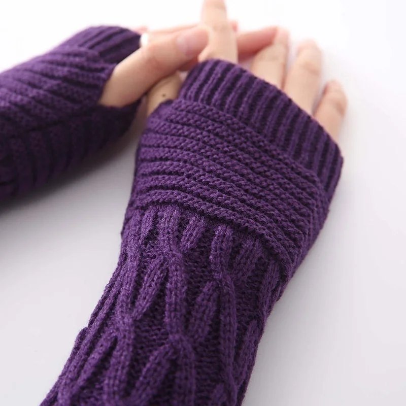 Autumn-Warmers-Gloves-New-Women-Fashion-Knitted-Ankle-Long-Arm-Warmer-Wool-Finger-Free-Glove-Half(5)