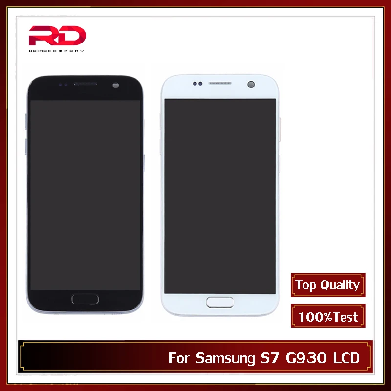 AMOLED LCD 5 ''для Samsung Galaxy S7 G930 G930F ЖК-дисплей кодирующий преобразователь