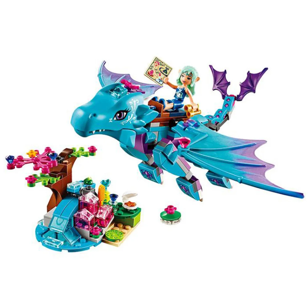 

Quality 214pcs/set Bela 10500 The Water Dragon Adventure Building Bricks Blocks DIY toys Compatible Legoe Elves Christmas gifts