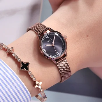 

2019 Luxury Brand Women's Watch Simple Style Milan Band Quartz Watch Fashion Wristwatch Ladies Watches Small Thin Clock Women