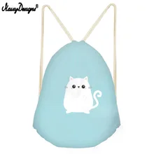 Бесшумный дизайн 3D красочная сумка со стягивающим шнурком и напечатанным текстом рюкзак для мальчиков и девочек Женский рюкзак повседневные дорожные сумки сумка для покупок