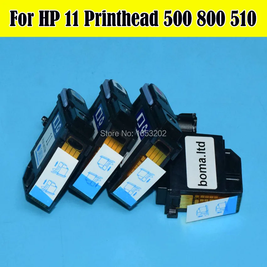 

4 Color 100% High Quality Flatbed Printer Head For HP 11 HP11 Printhead C4810A/C4811A/C4813A/C4812A 111 110 9100 cp1700 Printer