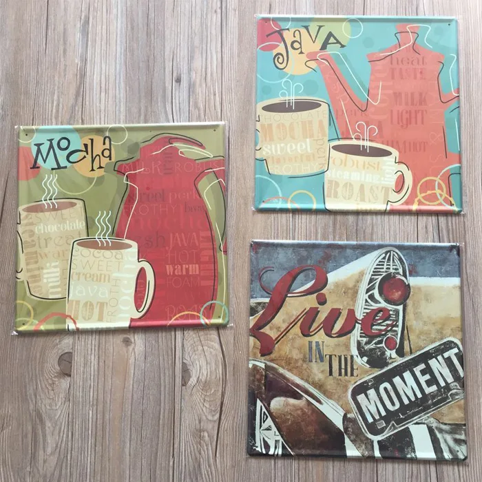 Retro Metal Plaques & Signs Service Station Iron Painting Home Decor