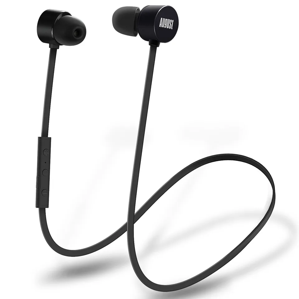 

August EP616 Magnet Wireless Bluetooth Earphones with Microphone IPX4 Waterproof aptX Bluetooth Sports Earphone for Running,Gym