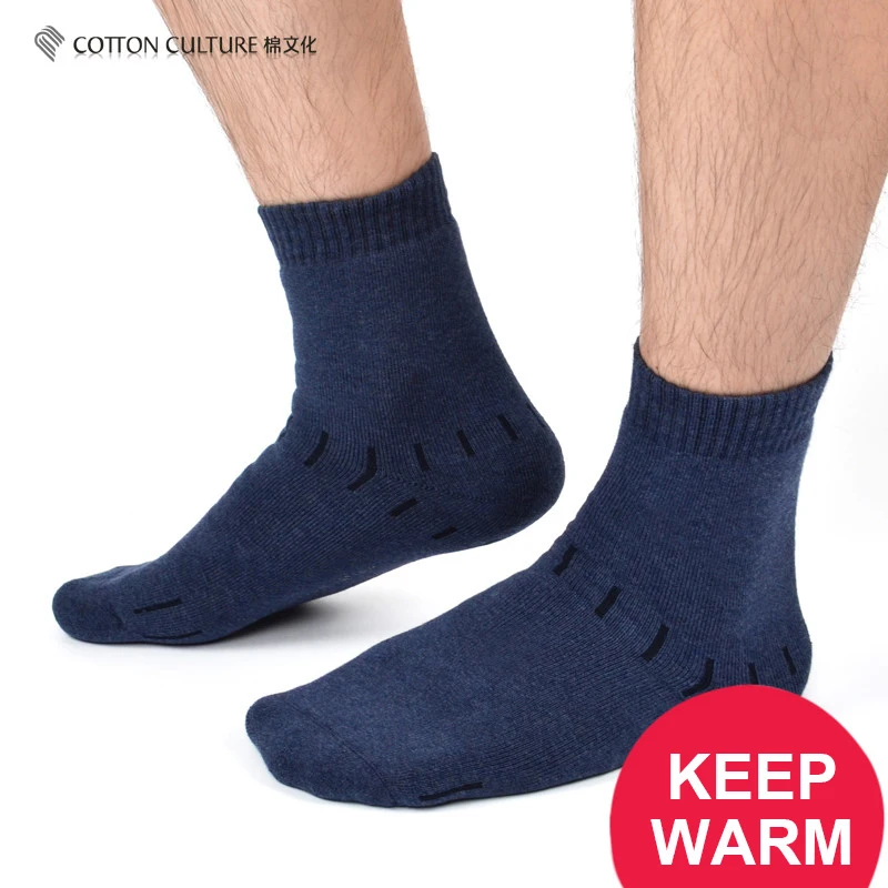COTTONCULTURE Terry High Quality Brand Men Thick Socks Males Winter