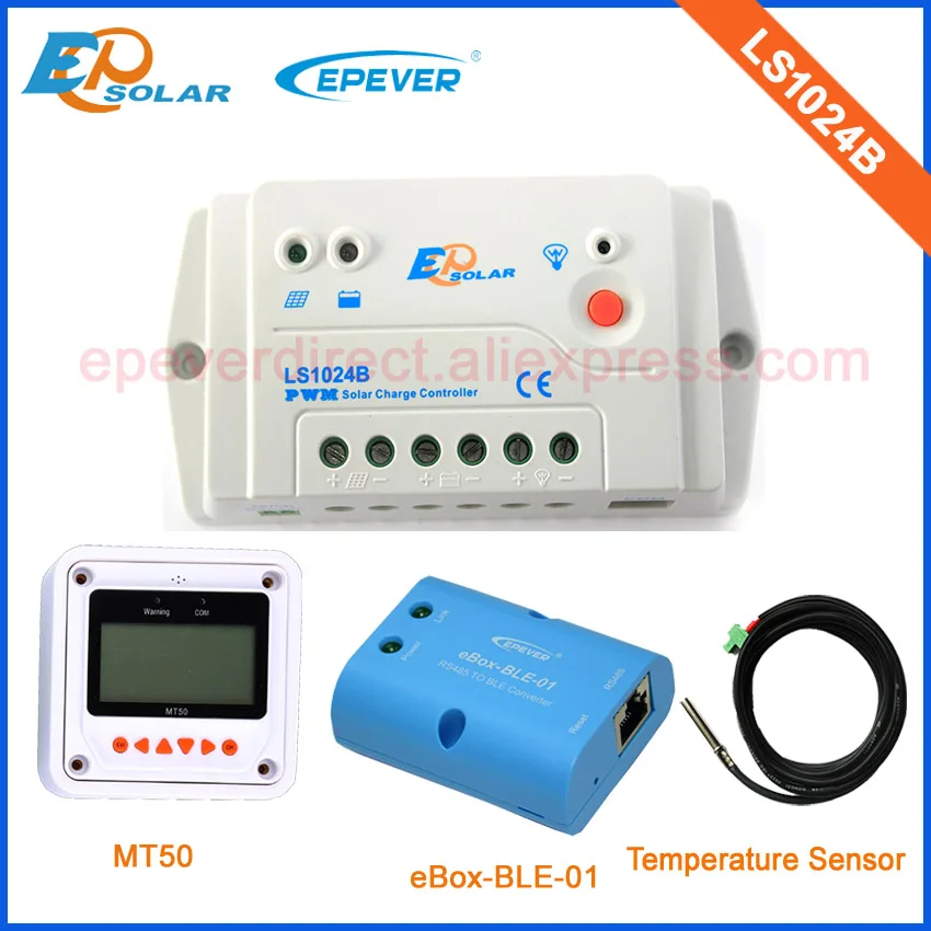 

24v home system solar EPsolar 10A 10amp portable controller bluetooth connect white MT50+temperature sensor