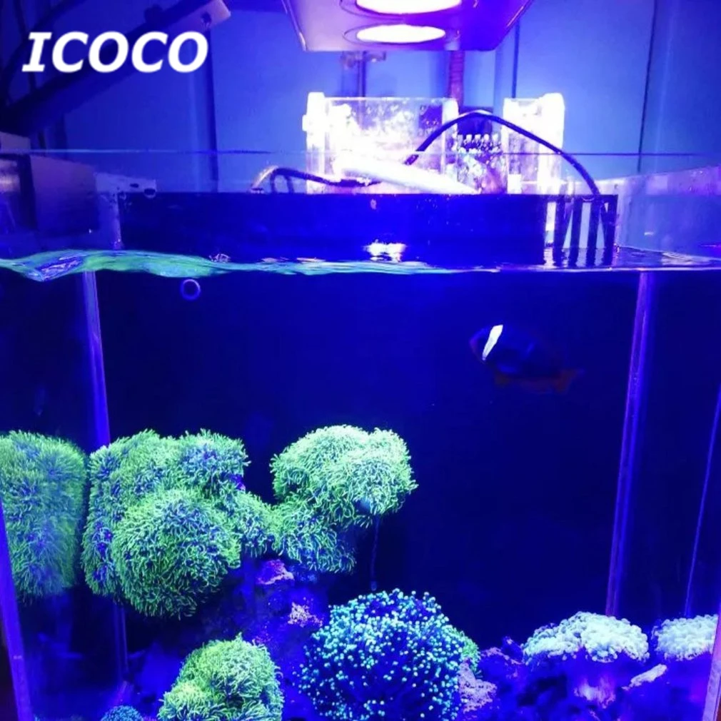 Светодиодный светильник для аквариума 30 Вт Крытый аквариумный светодиодный фонарь освещение соленой воды с сенсорным управлением для