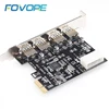 PCI-e to USB expansion Card 4 port USB 3.0 PCI express expansion Card usb pci-e Adapter usb 3 pcie converter for win 10 ► Photo 2/6