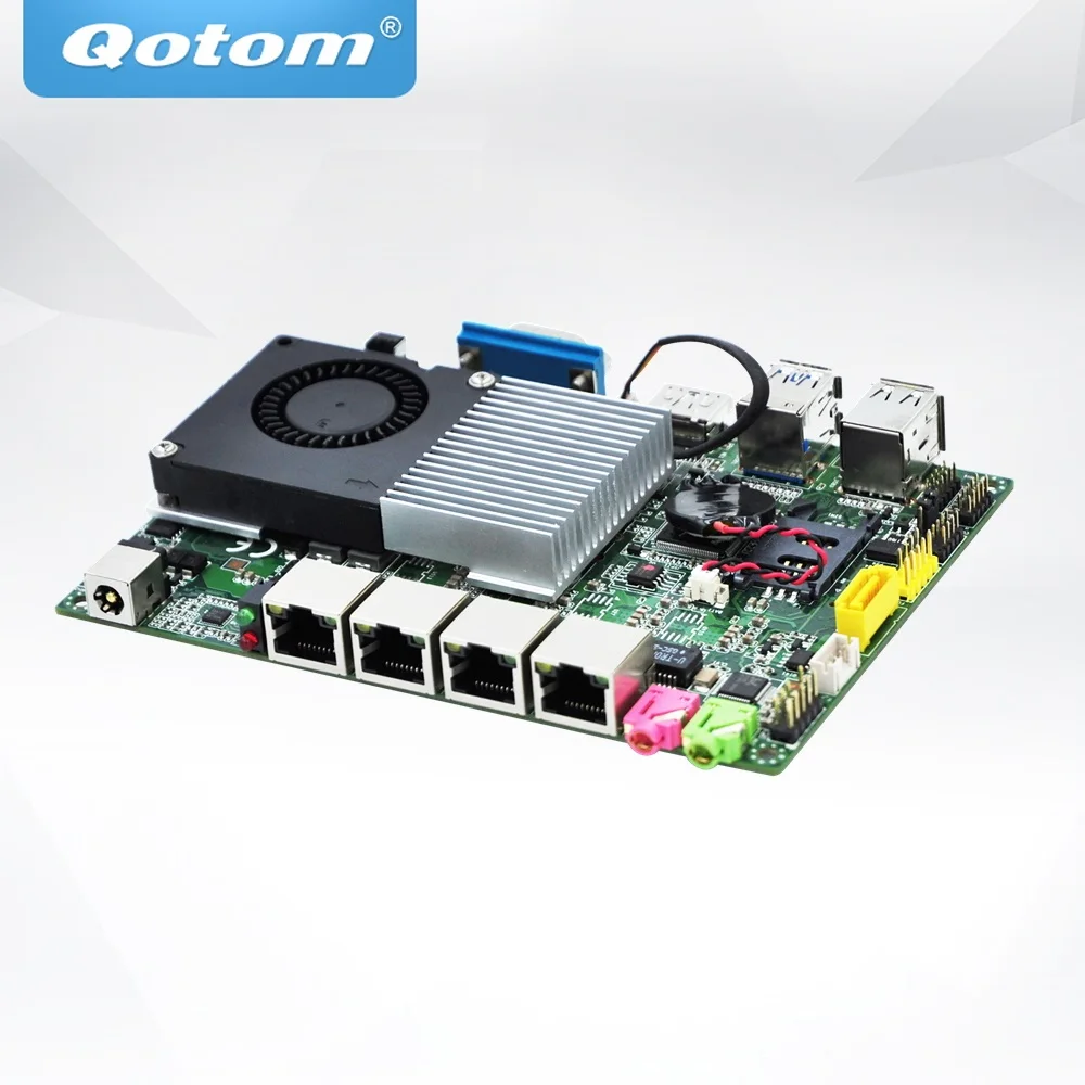 QOTOM Mini Motherboard Q3215UG4-P with 4 Gigabit NIC and Celeron Processor to build Firewall Router