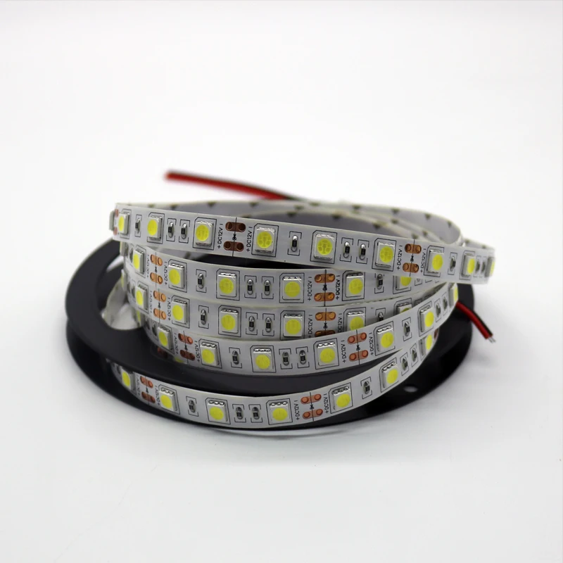 5/10/15/20/30/40/50 м Светодиодная лента 5050 лампа rgb Диодная световая полоса fita 12v smd tiras