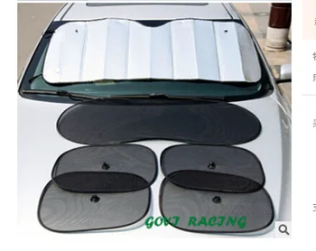 

6pcs/set silver Car Sun shade UV Protect sunshade window solar film Windshield Visor Cover Block pare soleil car-styling
