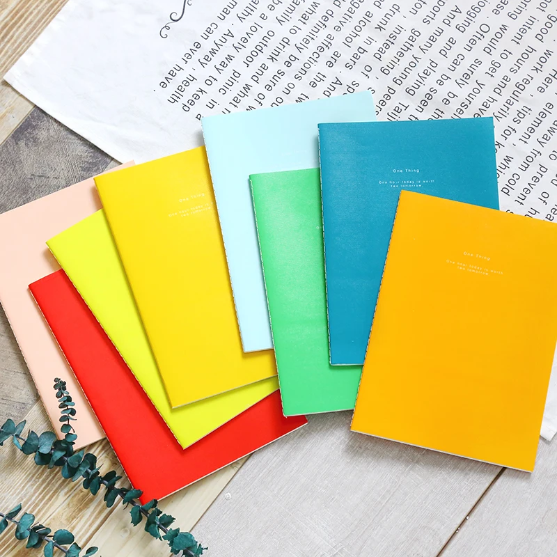 

ROWBOE stationery solid color A5/B5 car line notebook student simple notebook office notebook stationery