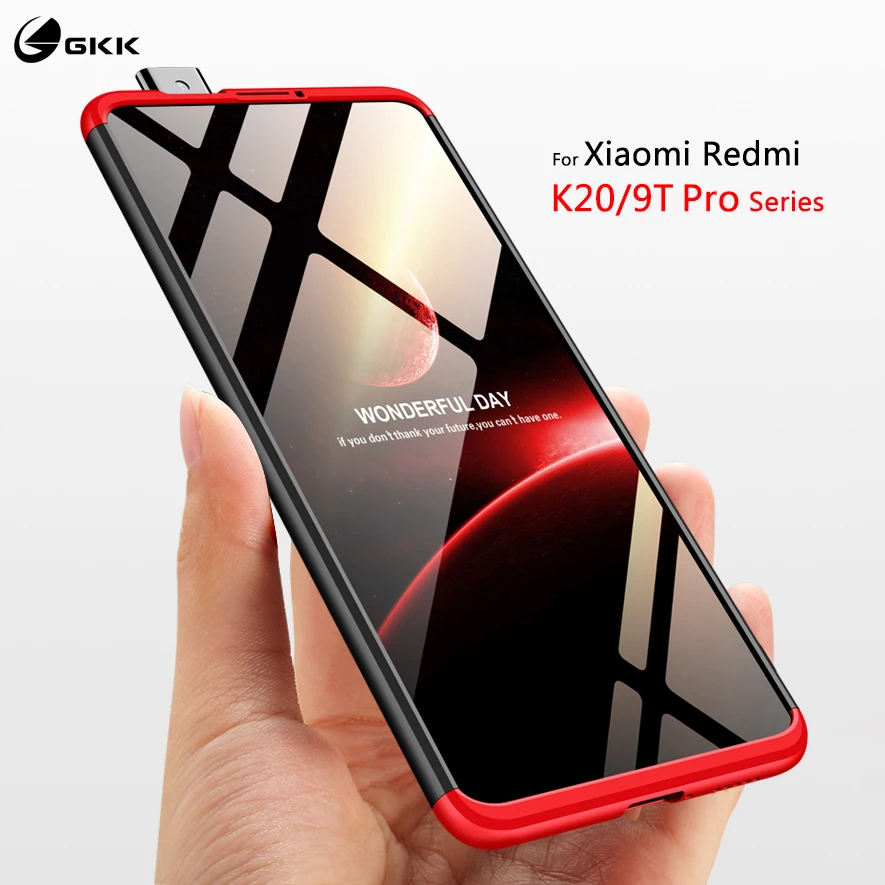 

360 Full protection Case For MI 9T Pro Redmi K20 Pro Phone Cover 3 IN 1 Matte Plastic Hard Back Case For Xiaomi MI 9 T K 20 Pro