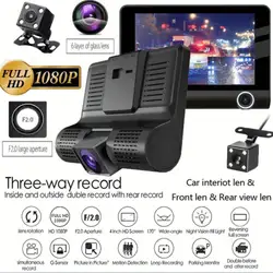 4 дюймов HD 1080 P автомобиль dvr Камера видео Регистраторы Dash Cam Ночное Видение заднего вида Камера для мини-видеокамер 3C20