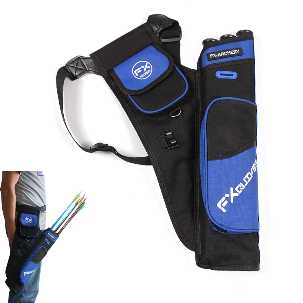 Three Tube Arrow Quiver Bag Waist For Hunter Outdoor Hunting Shooting