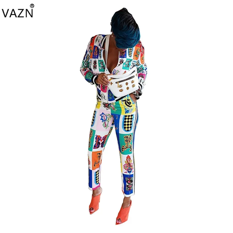 VAZN الخريف عالية الجودة عارضة الأزياء الأنيقة 2 قطعة المرأة مجموعة كاملة كم الأعلى كامل طول النساء Bodycon وزرة مجموعة MER157 VAZN الخريف عالية الجودة عارضة الأزياء الأنيقة 2 قطعة المرأة مجموعة كاملة كم الأعلى كامل طول النساء Bodycon وزرة مجموعة MER157