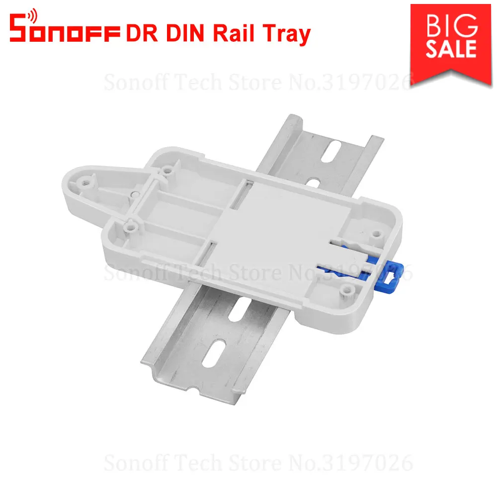 

Itead Sonoff DR DIN Rail Tray Mounted Adjustable Holder Cheap Solution Kit for Most Sonoff Products Basic RF Pow TH10/16 Dual G1