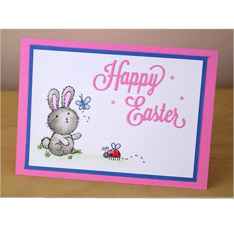 Happy Dog Cutting Dies Stencil DIY Scrapbooking Album Embossing Paper Card Craft