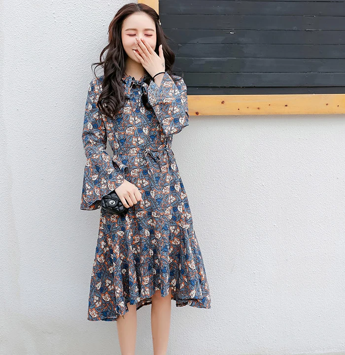 floral dress korean