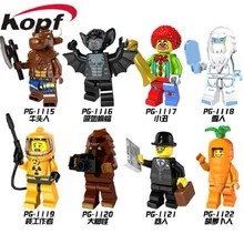 10 компл. PG8087 Супер Герои Таурен вампир Бэтмен Джокер снег морковь человек ядерный рабочие Бигфут строительные блоки Детские Подарочные игрушки