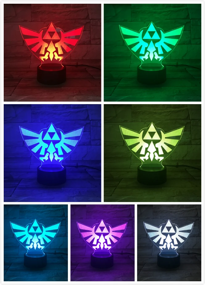  The Legend of Zelda Night Light LED Sign Touch Sensor Decorative Lamp Child Kids Present Nightlight - 32970863758