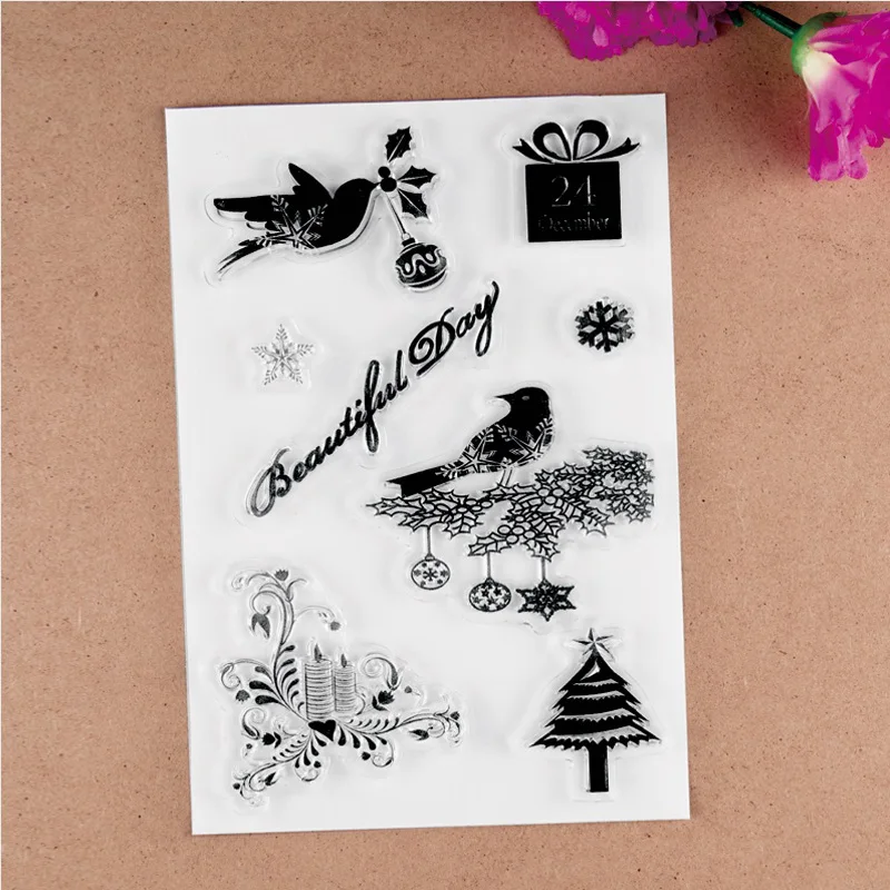 

Beautiful Day Transparent Clear Silicone Stamp/Seal for DIY scrapbooking/photo album Decorative clear stamp sheets