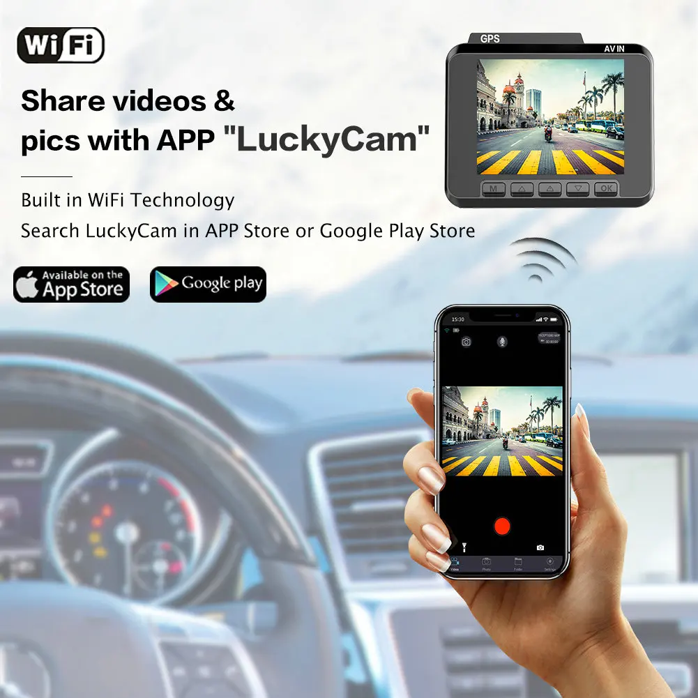 AZDOME M06 Dash Cam встроенный WiFi gps Автомобильная приборная панель камера рекордер с UHD 2160P, 2,4 AZDOME M06 Dash Cam встроенный WiFi gps Автомобильная приборная панель камера рекордер с UHD 2160P, 2,4