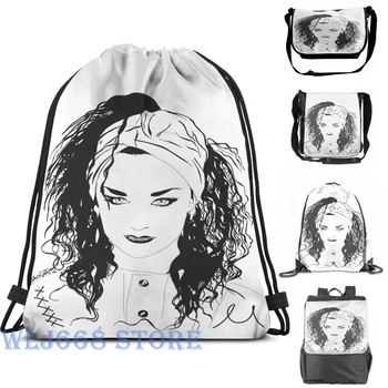 

Funny graphic print shoulder Bags women BOY GEORGE (Black & white vers.) Single shoulder backpack travel for men Gym Bag