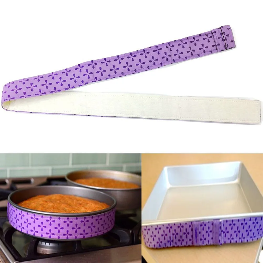 Новые полоски для выпечки торта даже ремешок для часов выпекайте даже влажный уровень инструмент для выпечки торта - Цвет: Фиолетовый