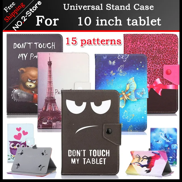 

Universal cartoon stand cover case for CARBAYTA P80 2018 release 10.1inch Tablet,15 kinds of patterns+3 gifts