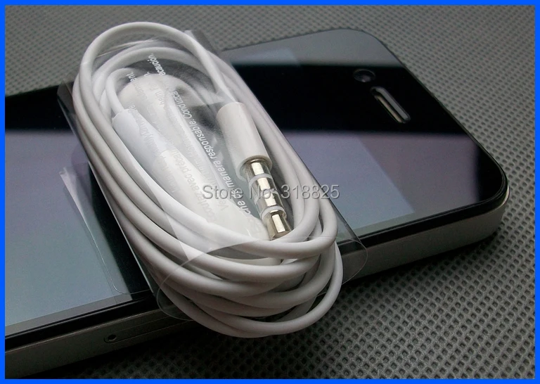 Лучшее качество 3,5 мм стерео гарнитура наушники-вкладыши Наушники с микрофоном и регулятором громкости для iPhone 4S 4 3g S 3g iPad