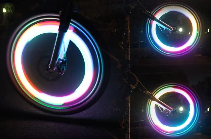Perfect Bike Light Mountain Road Bike Bicycle Lights LEDS Tyre Tire Valve Caps Wheel Spokes LED Light 16