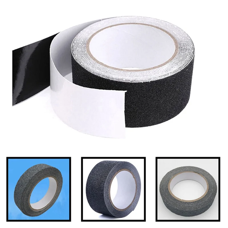 High Traction Warning Tape 2 Pcs Anti-Slip Safety Tape Roll Outdoors And Indoors Safety Tape Yellow Black Adhesive Safety Tape Strips For Outdoor Steps Stairs Floors Walls Or Indoor 