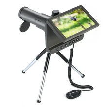 1080P 50X Цифровой телескоп Камера " ЖК-дисплей Портативный 14MP видеофильтра с Регистраторы Монокуляр телескоп с мини штатив-Трипод с одним трубный телескоп