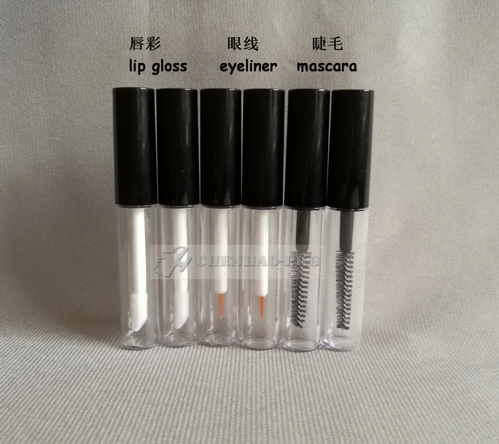 Wholesale 100pcs/lot 3ml clear eyeliner container, cosmetic item