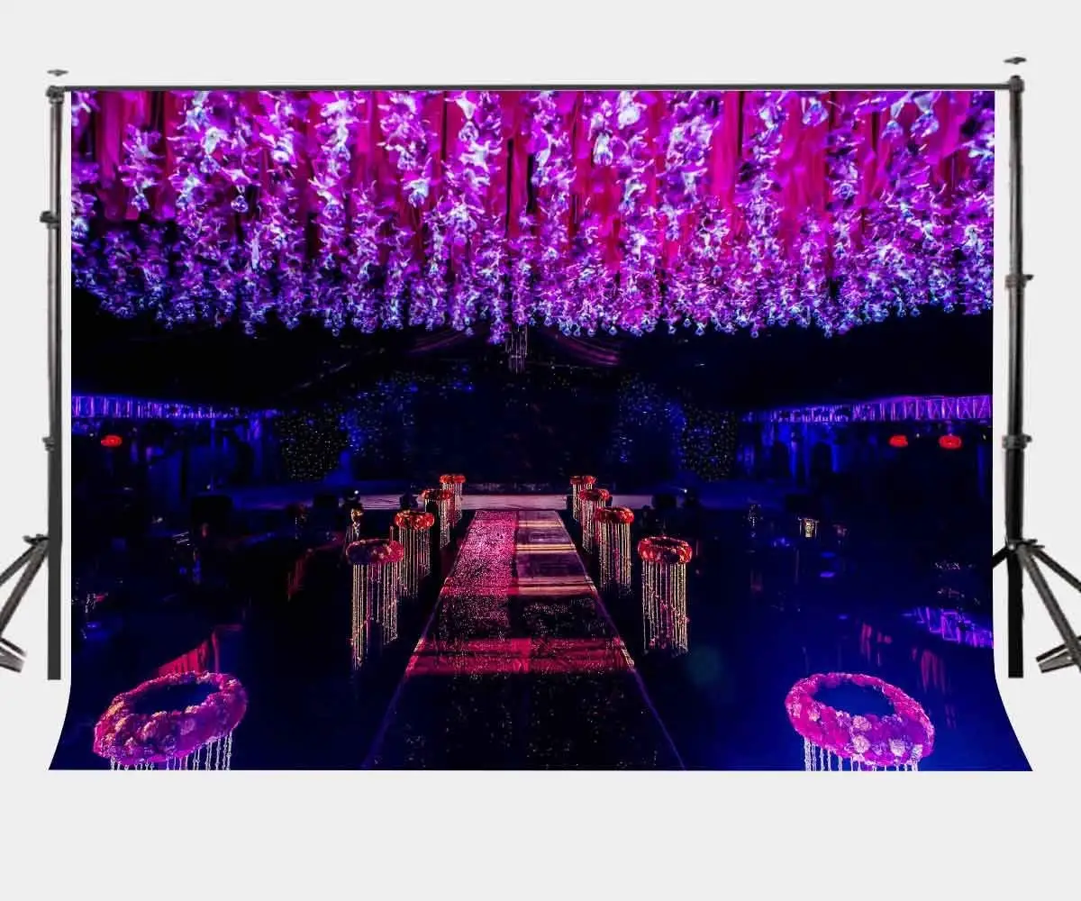 

7x5ft Night View Backdrop Empty Wedding Ceremony Site Photography Background Studio Props