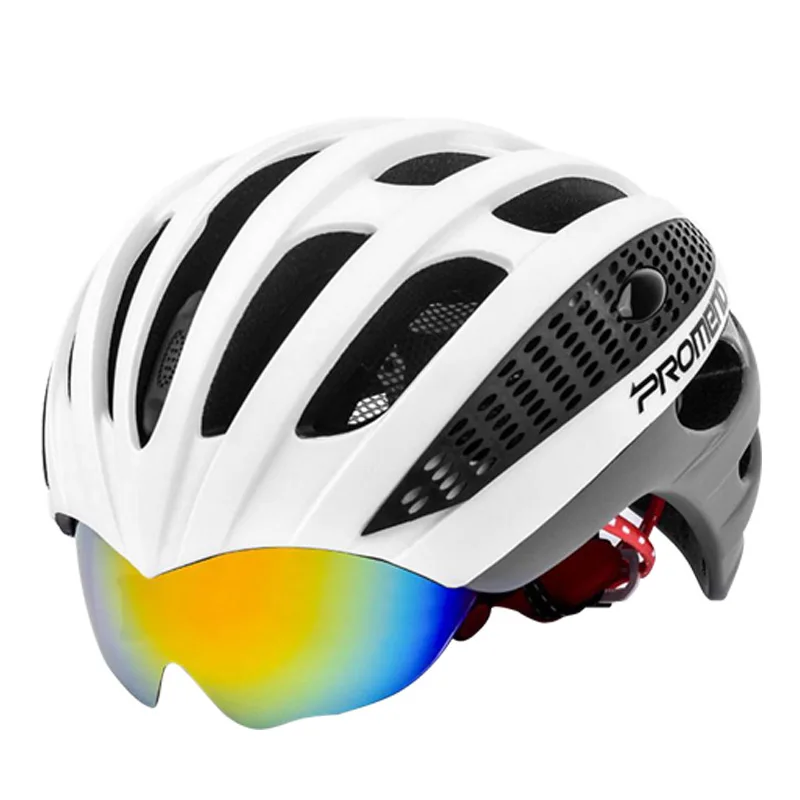 

PROMEND Cycling Goggles Helmet Ultralight Integrally-molded Bicycle Helmet 3 Lens MTB Bike Helmet 27 Vents 285g Casco Ciclismo