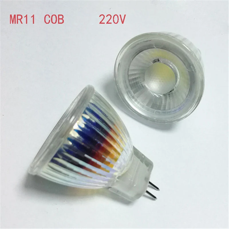 1-10 шт./лот MR11 GU10 COB Светодиодный точечный светильник 7 Вт высокой мощности 12 В 220 В Светодиодный точечный светильник лампа Теплый/холодный белый с регулируемой яркостью MR11 Светодиодный светильник - Испускаемый цвет: MR11 COB 220V