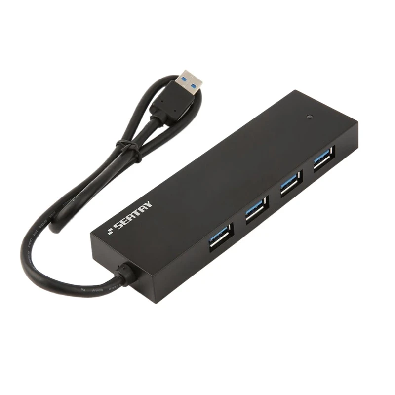 

ABHU-Seatay Usb 3.0 Hub Adapter with Multiple 4 Ports Durable Abs Housing Hub Splitter for Tablet Pc Desktop