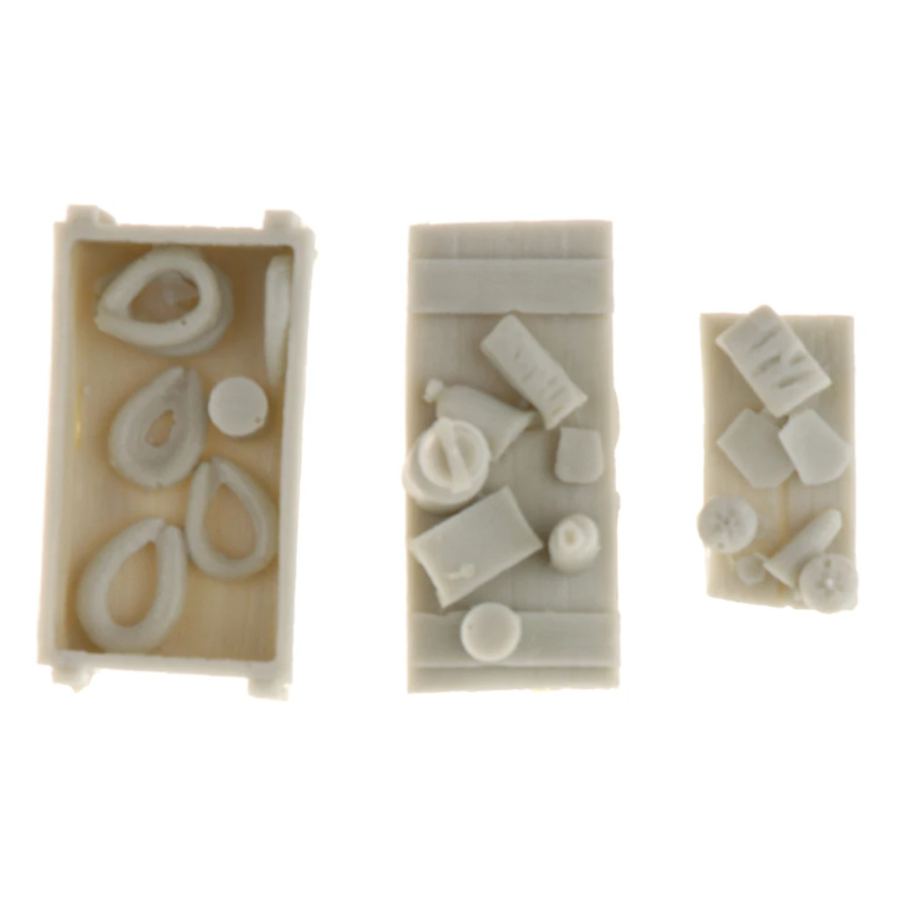 1:35 Scale Resin Food Sausage Bread Fruits Model DIY Soldier Scene Accessories Modern Military Equipment